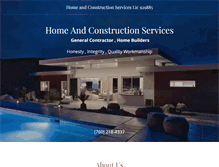 Tablet Screenshot of homeandconstructionservices.com